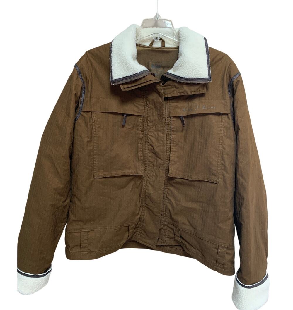 Woman's Helly Hansen Lined Jacket With Sherpa Collar and Cuffs Size XL